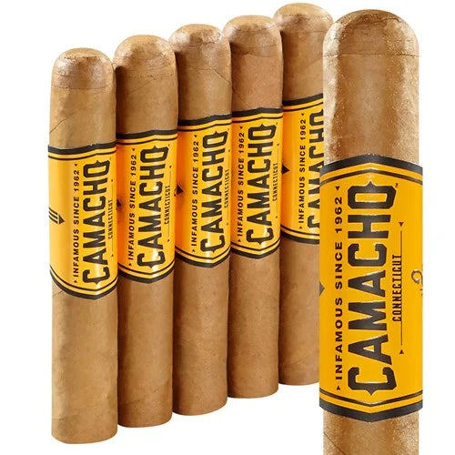 Camacho Connecticut Robusto (5.0x50) Pack of 5